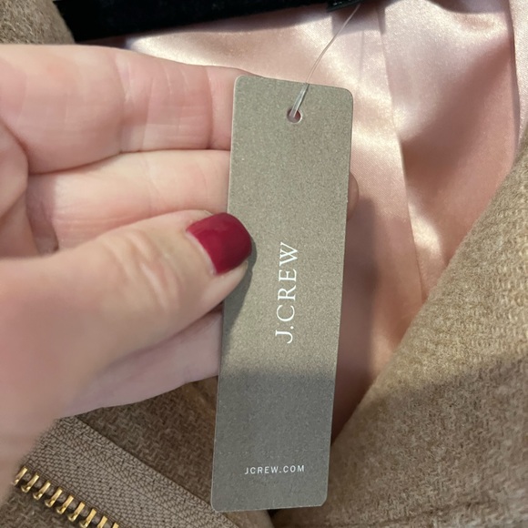 Women’s TAN wool coat NWT - size 24 - J.Crew - Picture 7 of 11